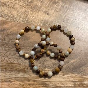 Handmade semiprecious stone bracelets